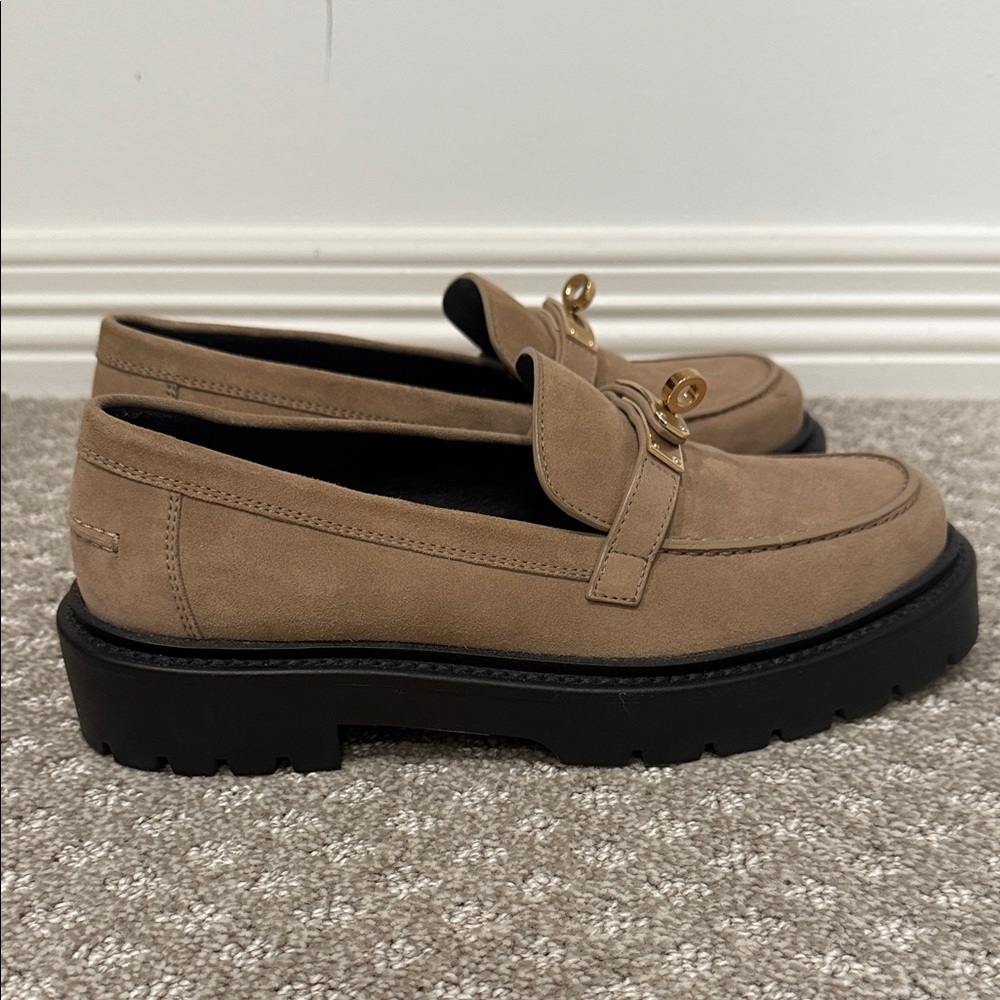 Hermes icone Suede Loafers